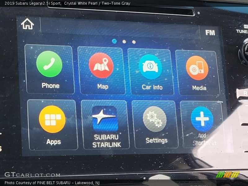Crystal White Pearl / Two-Tone Gray 2019 Subaru Legacy 2.5i Sport