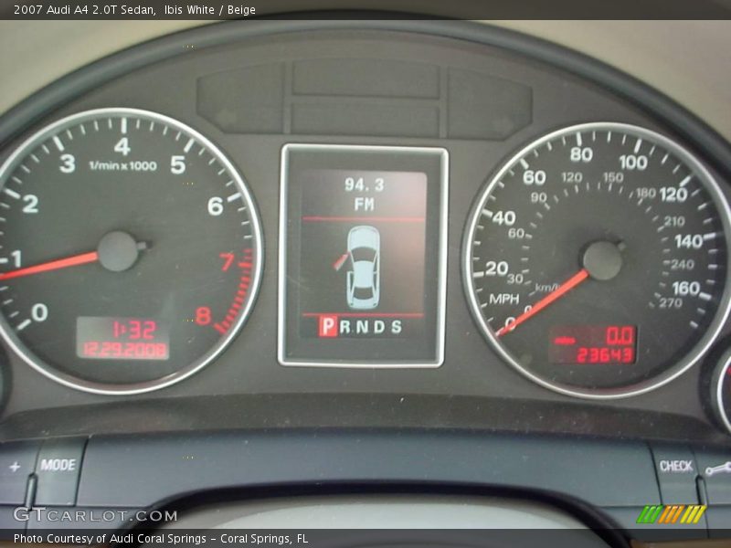 Ibis White / Beige 2007 Audi A4 2.0T Sedan