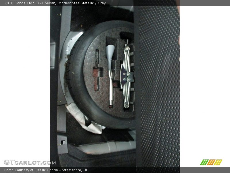 Modern Steel Metallic / Gray 2018 Honda Civic EX-T Sedan