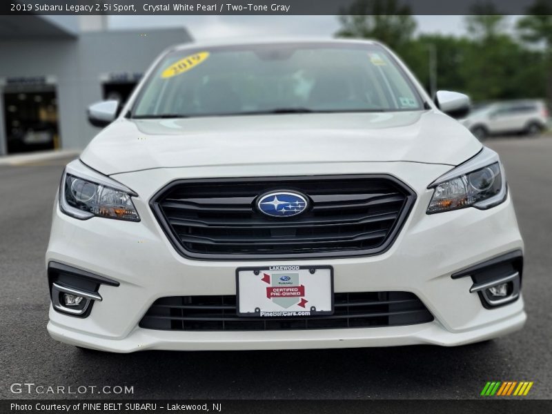 Crystal White Pearl / Two-Tone Gray 2019 Subaru Legacy 2.5i Sport