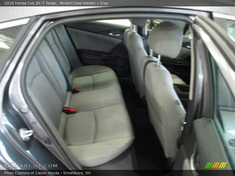 Modern Steel Metallic / Gray 2018 Honda Civic EX-T Sedan