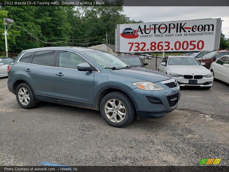 Dolphin Gray Mica / Black 2012 Mazda CX-9 Touring AWD