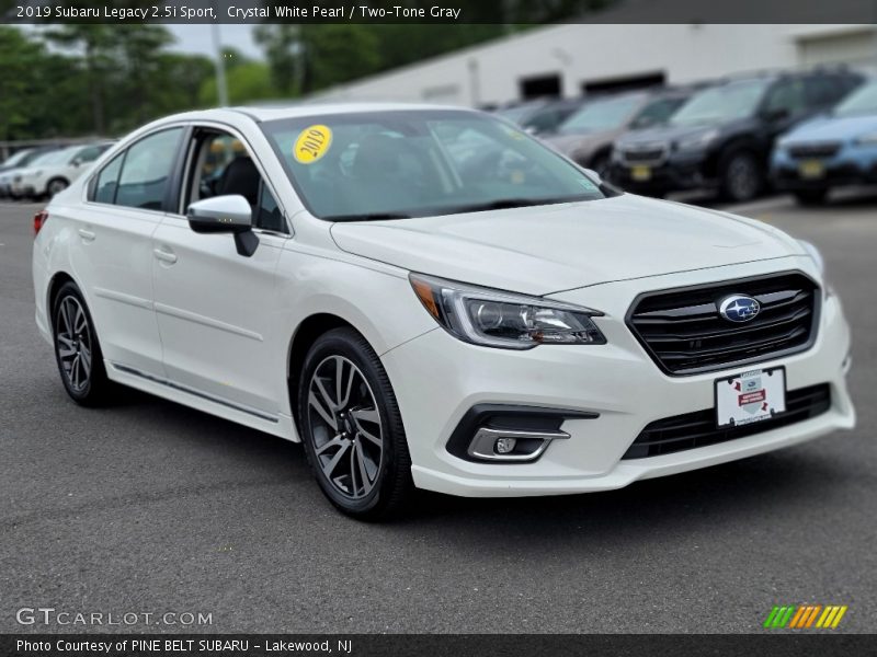 Crystal White Pearl / Two-Tone Gray 2019 Subaru Legacy 2.5i Sport