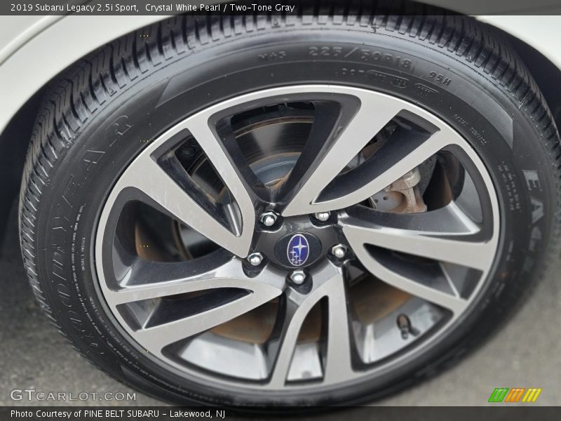 Crystal White Pearl / Two-Tone Gray 2019 Subaru Legacy 2.5i Sport