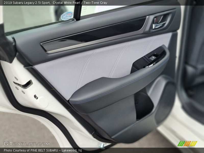 Crystal White Pearl / Two-Tone Gray 2019 Subaru Legacy 2.5i Sport