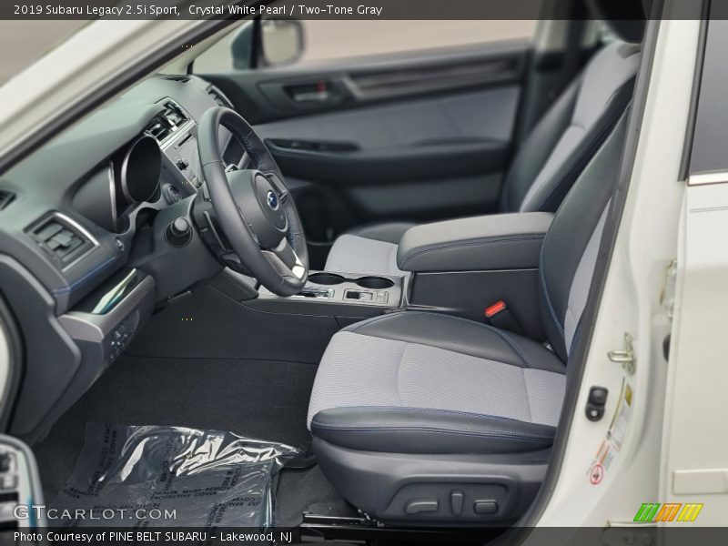Crystal White Pearl / Two-Tone Gray 2019 Subaru Legacy 2.5i Sport
