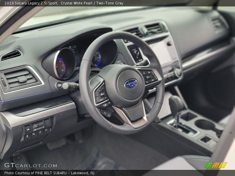 Crystal White Pearl / Two-Tone Gray 2019 Subaru Legacy 2.5i Sport