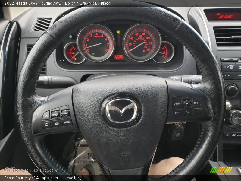Dolphin Gray Mica / Black 2012 Mazda CX-9 Touring AWD