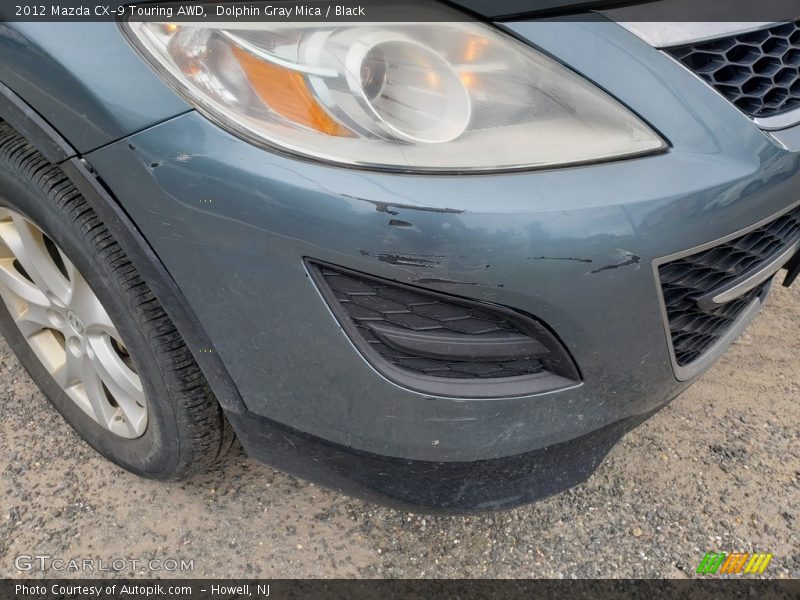 Dolphin Gray Mica / Black 2012 Mazda CX-9 Touring AWD
