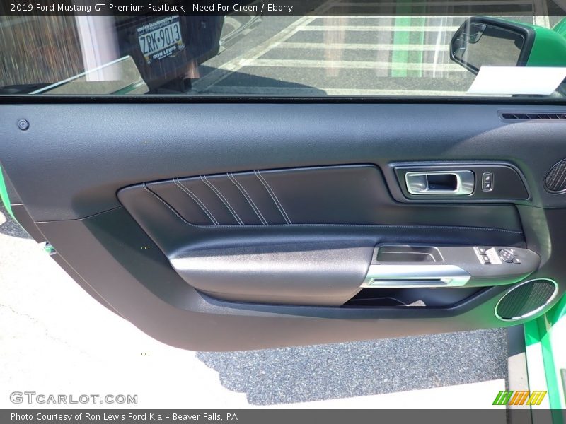 Door Panel of 2019 Mustang GT Premium Fastback