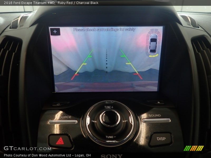 Ruby Red / Charcoal Black 2018 Ford Escape Titanium 4WD