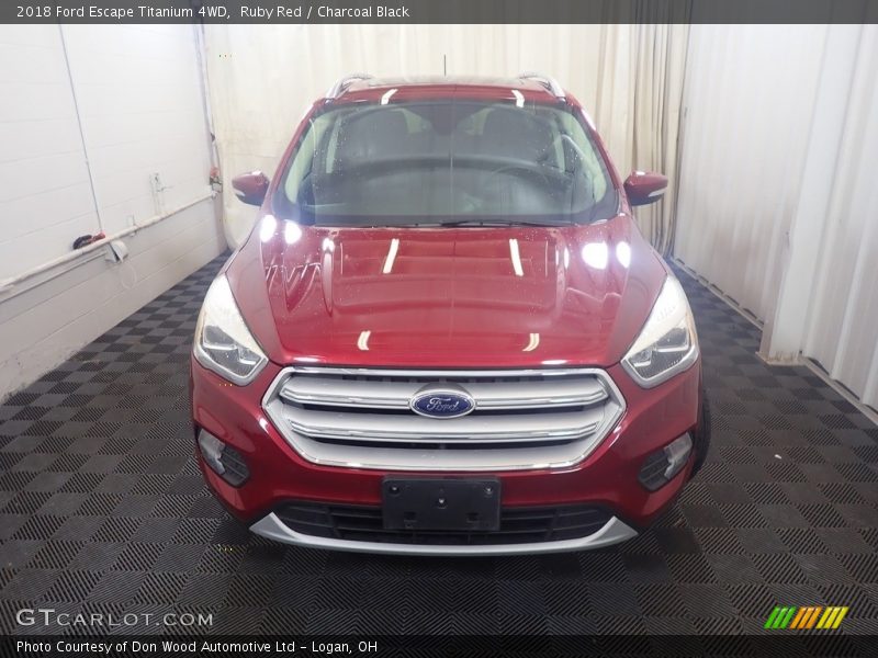Ruby Red / Charcoal Black 2018 Ford Escape Titanium 4WD