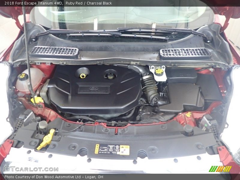 Ruby Red / Charcoal Black 2018 Ford Escape Titanium 4WD
