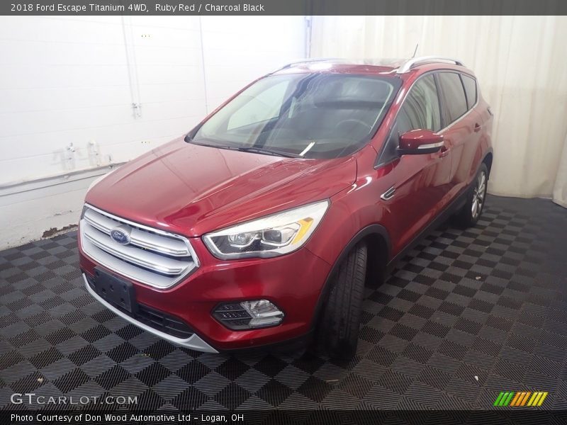 Ruby Red / Charcoal Black 2018 Ford Escape Titanium 4WD