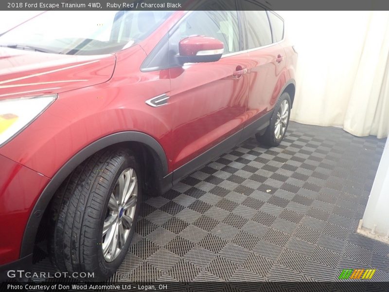 Ruby Red / Charcoal Black 2018 Ford Escape Titanium 4WD