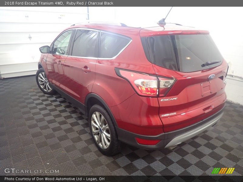 Ruby Red / Charcoal Black 2018 Ford Escape Titanium 4WD