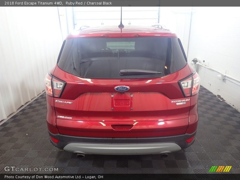 Ruby Red / Charcoal Black 2018 Ford Escape Titanium 4WD