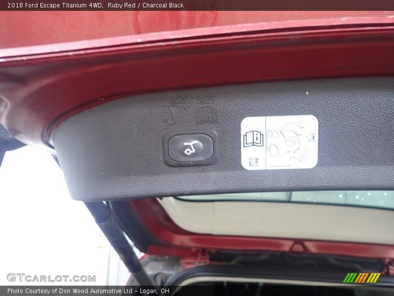 Ruby Red / Charcoal Black 2018 Ford Escape Titanium 4WD