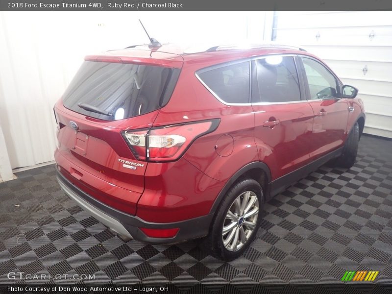 Ruby Red / Charcoal Black 2018 Ford Escape Titanium 4WD