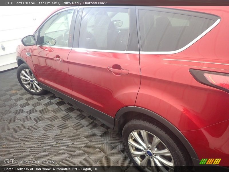 Ruby Red / Charcoal Black 2018 Ford Escape Titanium 4WD
