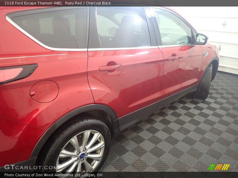 Ruby Red / Charcoal Black 2018 Ford Escape Titanium 4WD