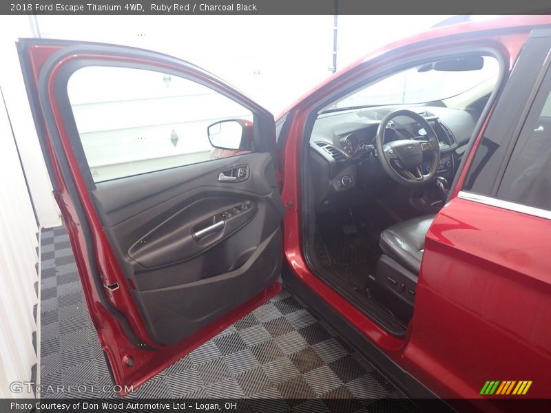 Ruby Red / Charcoal Black 2018 Ford Escape Titanium 4WD