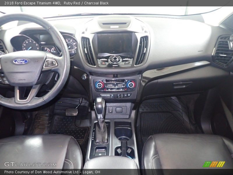 Ruby Red / Charcoal Black 2018 Ford Escape Titanium 4WD