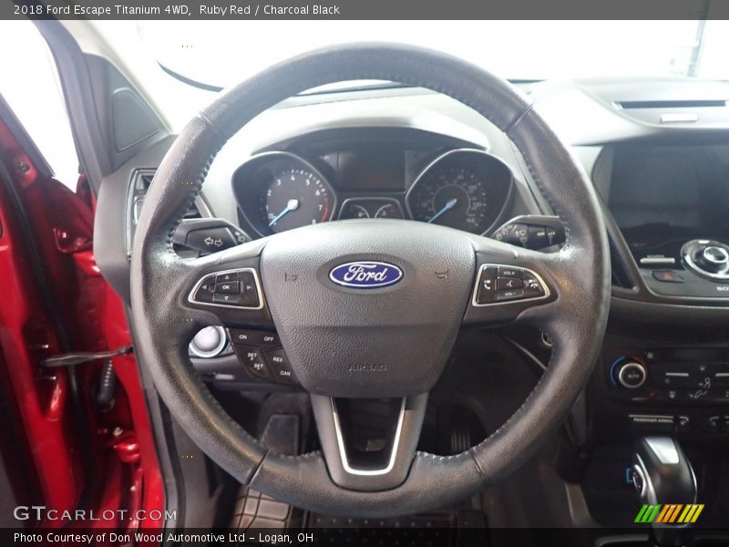 Ruby Red / Charcoal Black 2018 Ford Escape Titanium 4WD