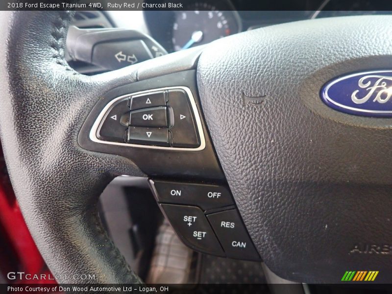 Ruby Red / Charcoal Black 2018 Ford Escape Titanium 4WD