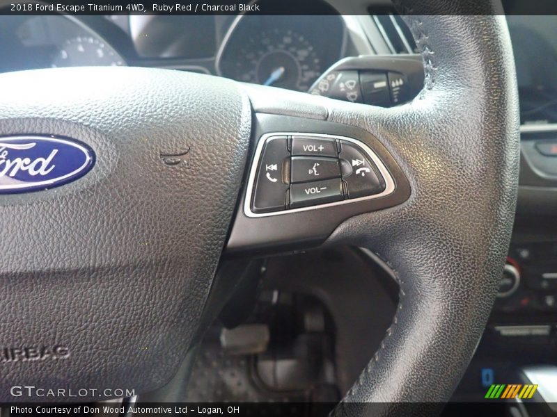 Ruby Red / Charcoal Black 2018 Ford Escape Titanium 4WD