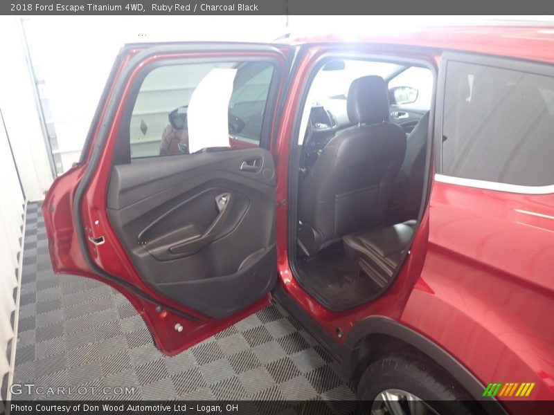 Ruby Red / Charcoal Black 2018 Ford Escape Titanium 4WD
