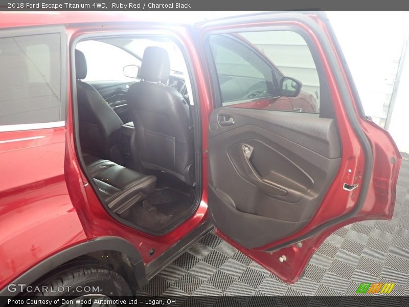 Ruby Red / Charcoal Black 2018 Ford Escape Titanium 4WD
