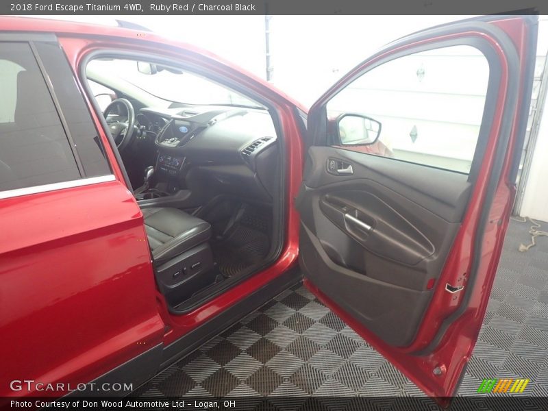 Ruby Red / Charcoal Black 2018 Ford Escape Titanium 4WD