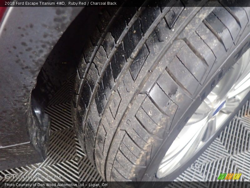 Ruby Red / Charcoal Black 2018 Ford Escape Titanium 4WD