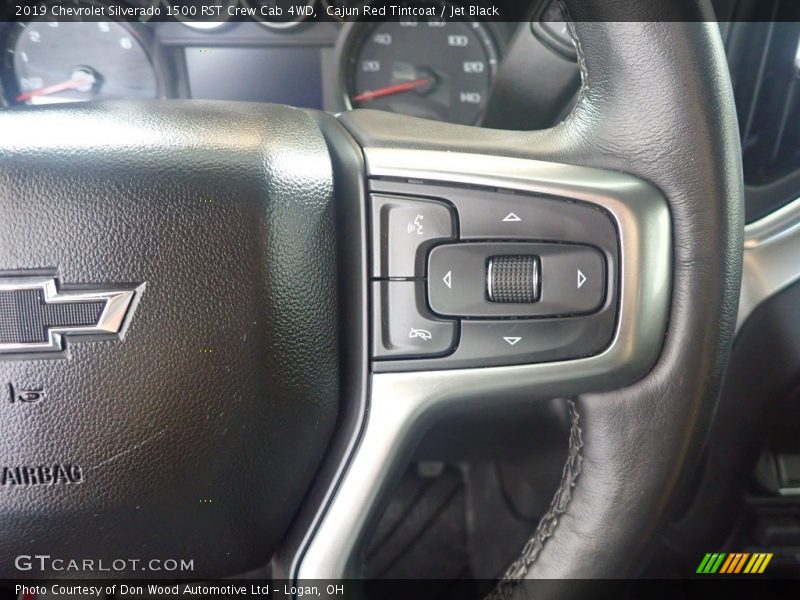 Cajun Red Tintcoat / Jet Black 2019 Chevrolet Silverado 1500 RST Crew Cab 4WD