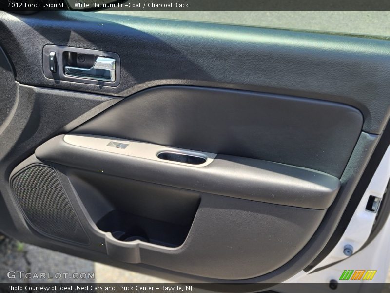 White Platinum Tri-Coat / Charcoal Black 2012 Ford Fusion SEL