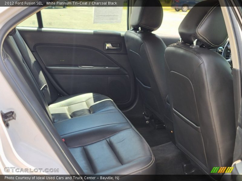 White Platinum Tri-Coat / Charcoal Black 2012 Ford Fusion SEL