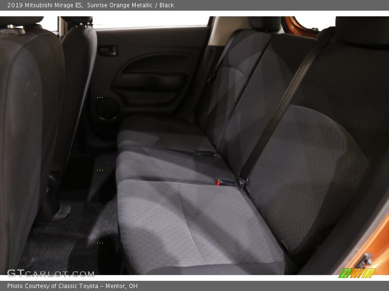 Sunrise Orange Metallic / Black 2019 Mitsubishi Mirage ES