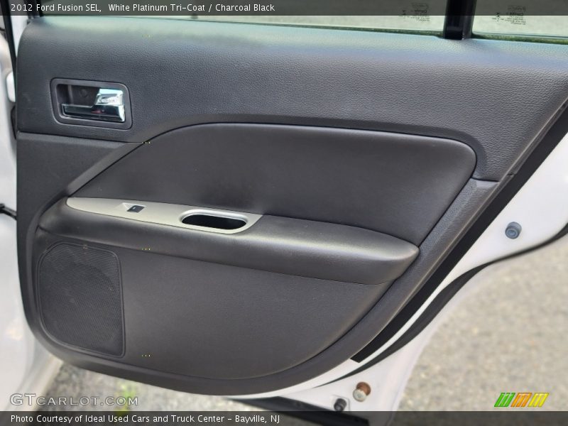 White Platinum Tri-Coat / Charcoal Black 2012 Ford Fusion SEL