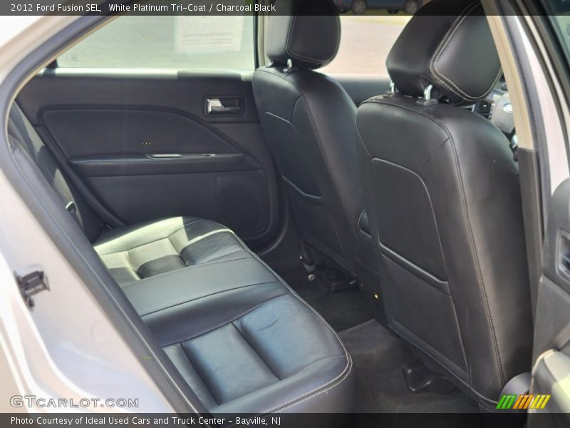 White Platinum Tri-Coat / Charcoal Black 2012 Ford Fusion SEL