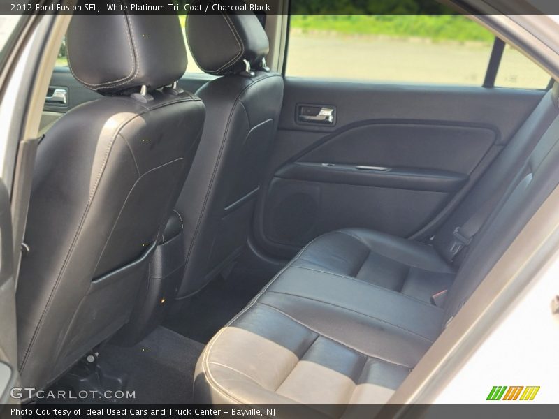 White Platinum Tri-Coat / Charcoal Black 2012 Ford Fusion SEL
