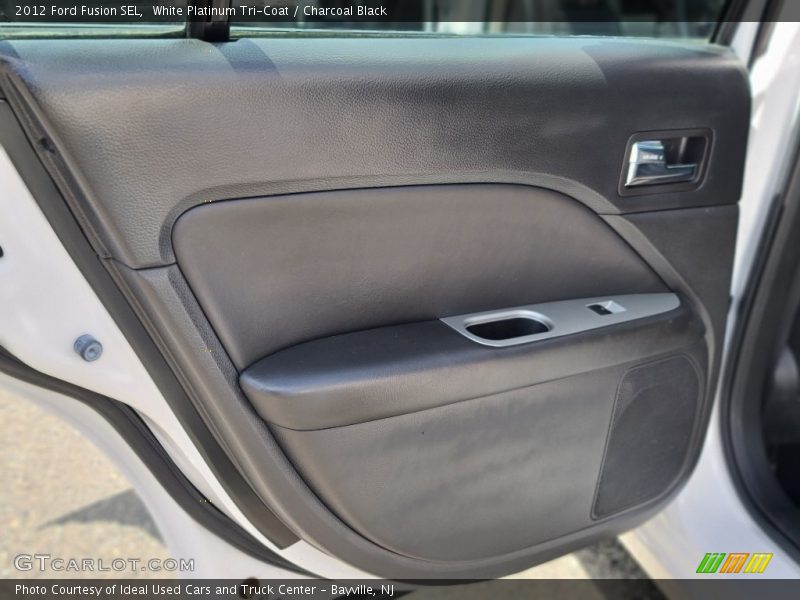 White Platinum Tri-Coat / Charcoal Black 2012 Ford Fusion SEL
