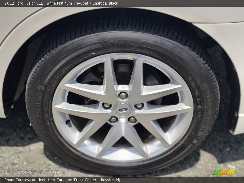 White Platinum Tri-Coat / Charcoal Black 2012 Ford Fusion SEL
