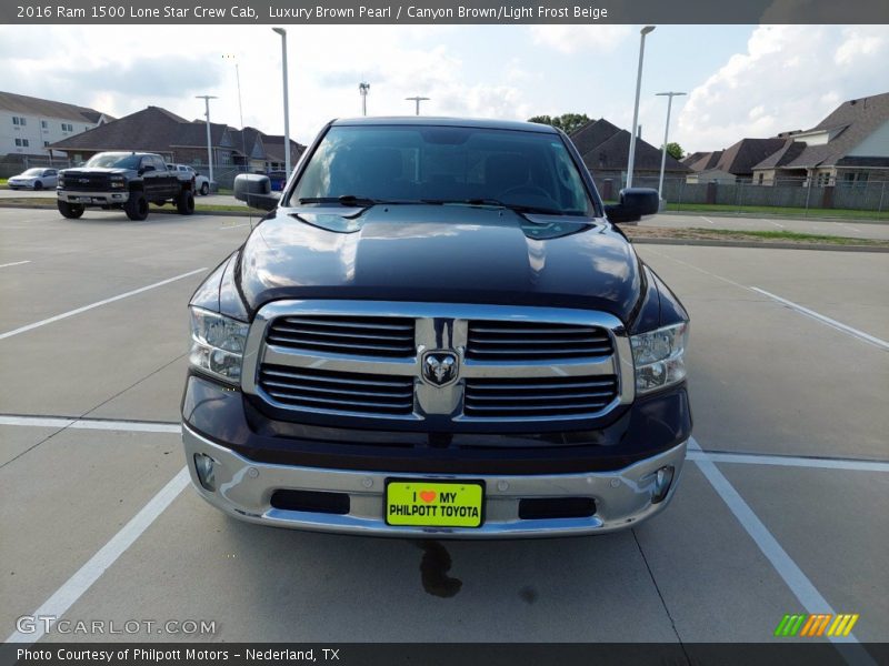 Luxury Brown Pearl / Canyon Brown/Light Frost Beige 2016 Ram 1500 Lone Star Crew Cab