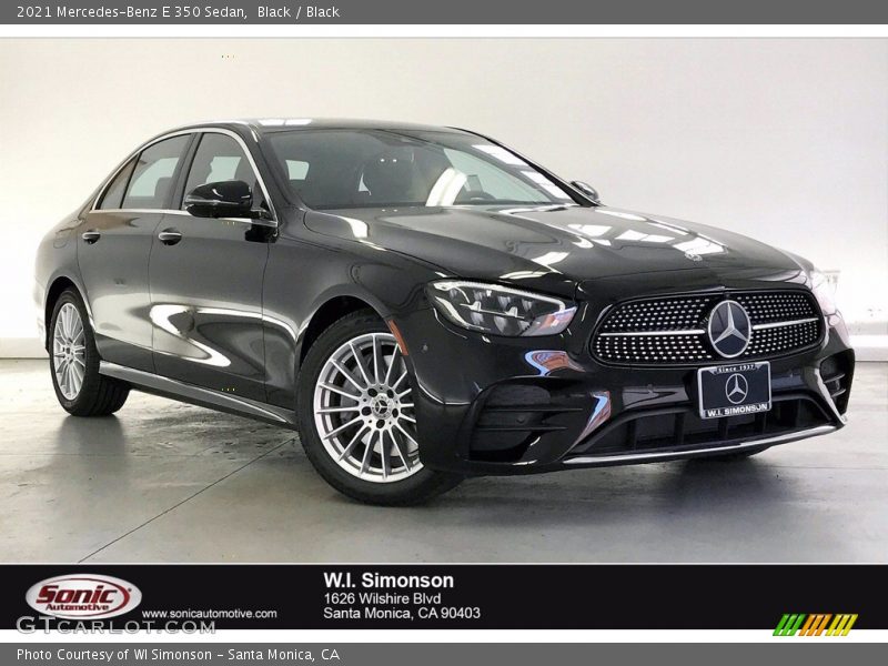 Black / Black 2021 Mercedes-Benz E 350 Sedan