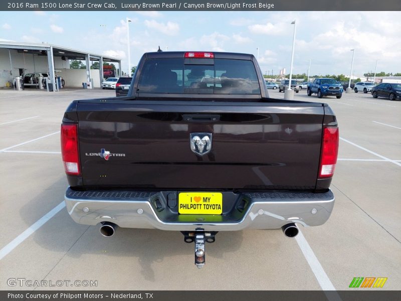 Luxury Brown Pearl / Canyon Brown/Light Frost Beige 2016 Ram 1500 Lone Star Crew Cab