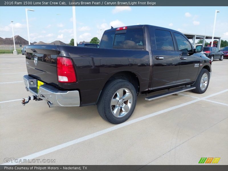 Luxury Brown Pearl / Canyon Brown/Light Frost Beige 2016 Ram 1500 Lone Star Crew Cab