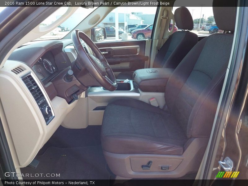 Front Seat of 2016 1500 Lone Star Crew Cab