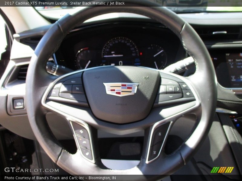 Stellar Black Metallic / Jet Black 2017 Cadillac XT5 Premium Luxury
