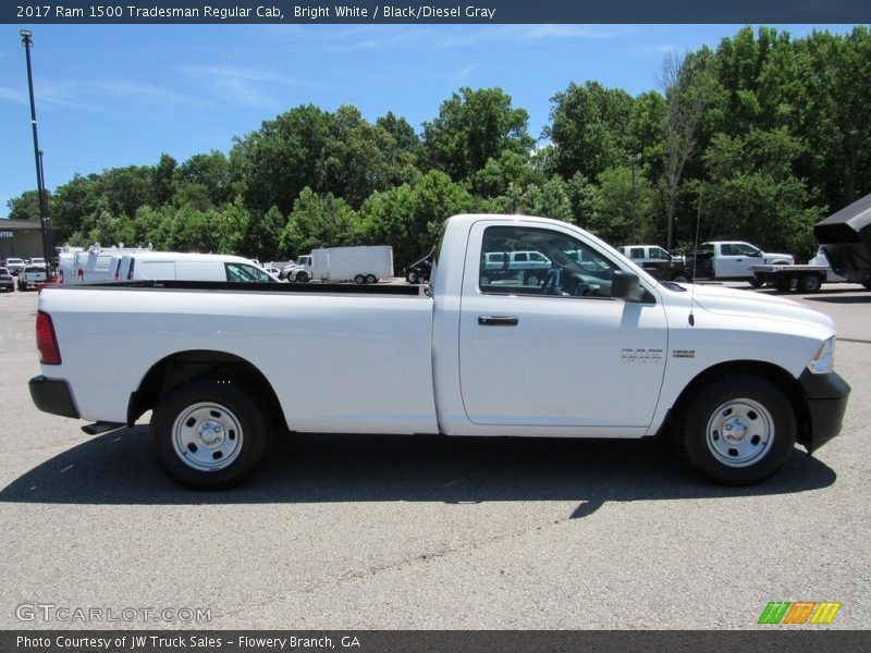 Bright White / Black/Diesel Gray 2017 Ram 1500 Tradesman Regular Cab